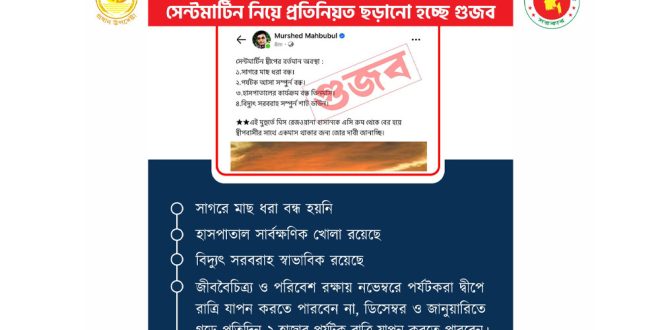 সেন্ট মার্টিন লিজ দেওয়ার প্রশ্নে যা জানাল প্রধান উপদেষ্টার প্রেস উইং